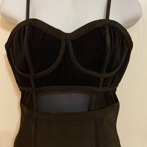 WOW Couture club wear mini black sz M - Picture 5 of 9